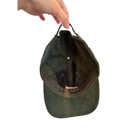 Reco Green Corduroy Dad Hat Adjustable Port Authority Cap 100% Cotton - Picture 5 of 8